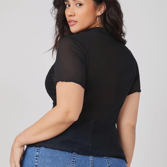 🗣 Plus.. Mesh top w/o bra - Picture 3 of 5